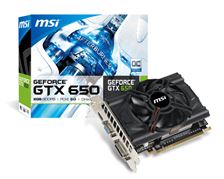 Vga MSI GTX 650 1gb -D5-128 bít